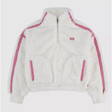 Levi's Kids Sherpa Half Zip Pullover In Wild Rose