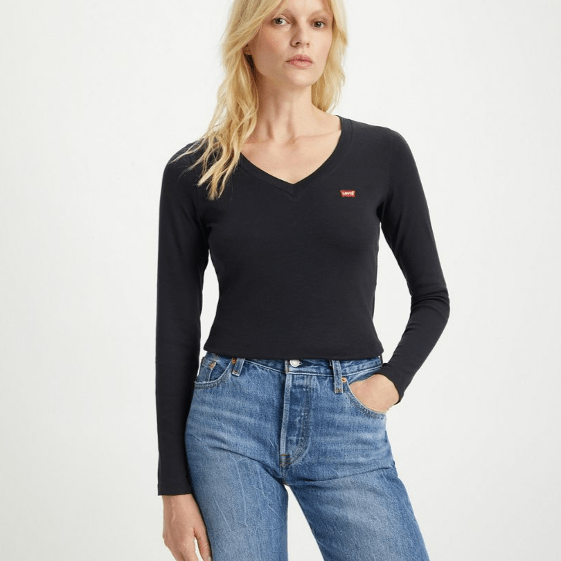 Levi long sleeve t shirt women's hotsell