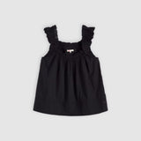 Levi's Meg Cotton Blouse Anthracite Night In Black