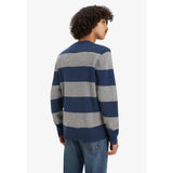 Levi's Original Housemark Calloway Stripe Sweater In Sargasso Sea