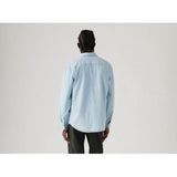 Levi's Oxford Cotton Shirt with Buttoned Collar In Blue