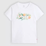 Levi's Perfect Tee Orange Farm Batwing In White