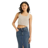 Levi's Primrose Cable Tank Top in Oatmeal