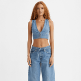Levi's Raine Denim Crop Top Blue