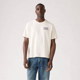 Levi's Relaxed Fit Graphic T-shirt Serif Cowboy Egret In Neutral