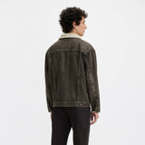 Levi's Relaxed Fit Salt Lake Sherpa Trucker Jacket In Black