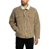 Levi's Relaxed Fit Sherpa Trucker Jacket In Timber Wolf