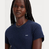 Levi's Ribbed Baby Tee In Belissima Ditsy Naval