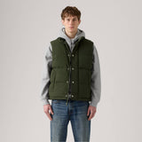 Levi's Rockridge Vest In Duffel Bag Green