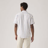 Levi's Shirts Short Sleeve Stripe Sunset Gio Stripe Cement