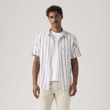 Levi's Shirts Short Sleeve Stripe Sunset Gio Stripe Cement