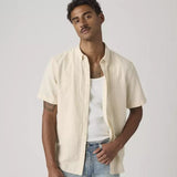 Levi's Short Sleeve Authentic Button-Down Shirt Oatmeal