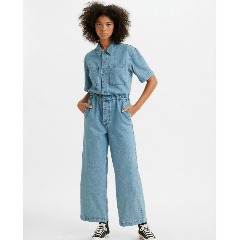 Levi s Short Sleeve Boilersuit Blue