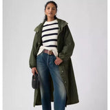 Levi's Simone Long Bubble Parka In Green
