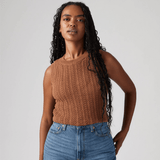Levi's Sunrise Crochet Tank In Sorrel Horse