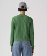 Levi's Supersoft Crewneck Cardigan In Green