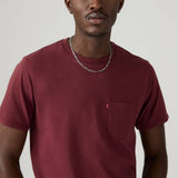 Levi's Tawny Port Jersey Classic Pocket Tee In Purple