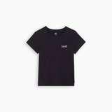 Levi's The Perfect Tee In Shimmer Batwing Outline Caviar Black