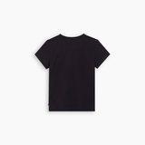 Levi's The Perfect Tee In Shimmer Batwing Outline Caviar Black