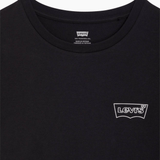 Levi's The Perfect Tee In Shimmer Batwing Outline Caviar Black