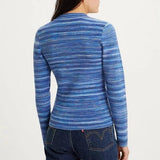 Levi's Tonal Space Dye Rib Sweater in Blue