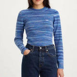 Levi's Tonal Space Dye Rib Sweater in Blue