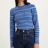 Levi's Tonal Space Dye Rib Sweater in Blue