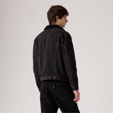 Levi's Type 3 Sherpa Trucker Jacket In Black