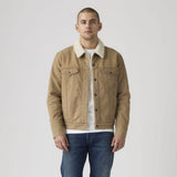 Levi's Type III Sherpa Trucker Jacket In Beige