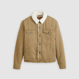 Levi's Type III Sherpa Trucker Jacket In Beige