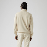 Levis Original Housemark Quarter-zip Pullover in Fog Cream