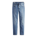 Levi's 501® Levi's Crop Jeans Medium Indigo Worn In Blue