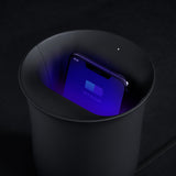 Lexon Oblio Wireless Charging Station + Uv Sanitiser Black