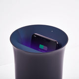 Lexon Oblio Wireless Charging Station + Uv Sanitiser Blue