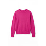London Cashmere Company Maila Crew Neck Jumper In Party Pink