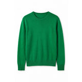 London Cashmere Company Maila Crew Neck Jumper In Spring Green