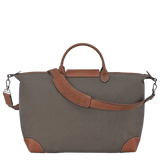 Longchamp Boxford Large Travel Bag In Recycled Canvas Brown