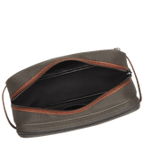 Longchamp Boxford Toiletry case in Brown Recycled canvas