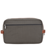 Longchamp Boxford Toiletry case in Brown Recycled canvas