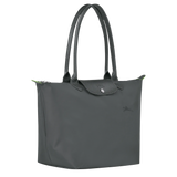 Longchamp Le Pliage Green L Tote bag Graphite Recycled canvas