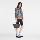 Longchamp Le Pliage Green S Handbag Recycled canvas In Graphite