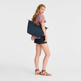 Longchamp Le Pliage Original L Tote Bag In Navy