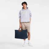 Longchamp Le Pliage Original M Travel Bag Recycled Canvas in Navy