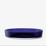 LSA Collective Low Glass Bowl dia:35cm In Cobalt