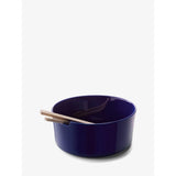 LSA Collective Salad Bowl & Ash Servers dia:26cm In Cobalt