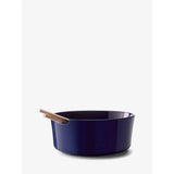 LSA Collective Salad Bowl & Ash Servers dia:26cm In Cobalt