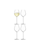 LSA International Borough Champagne Tulip Glasses Set Of 4
