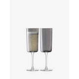 LSA International Lunar Champagne Flute 210ml, Set of 2