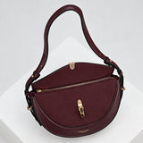 Luella Grey Angelina Multiway Shoulder Saddle Bag In Black Cherry