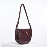 Luella Grey Angelina Multiway Shoulder Saddle Bag In Black Cherry